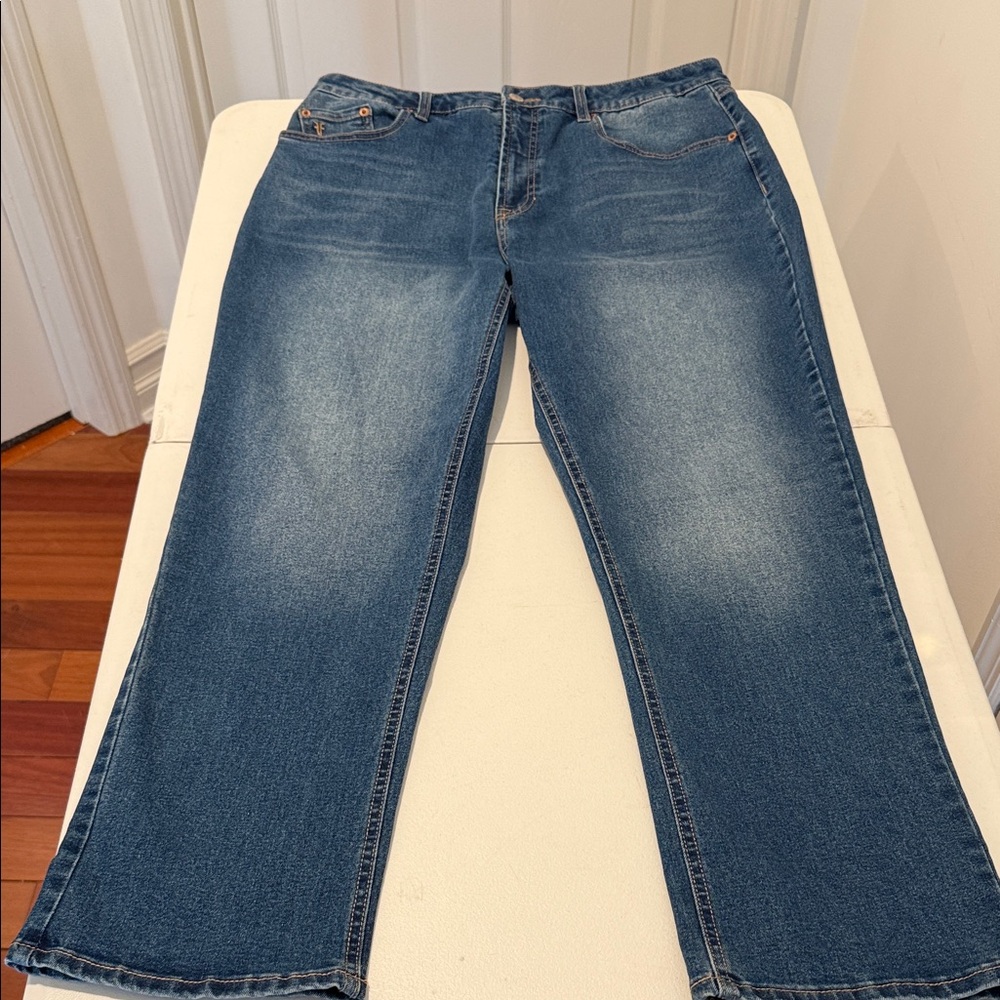 Frye Y2K High Waist Dk Blue Wash Relaxed Straight Leg 1990s Retro Cinch Waist 10 - Picture 4 of 14